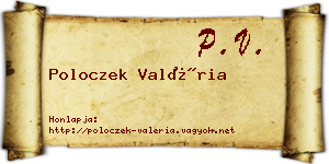 Poloczek Valéria névjegykártya