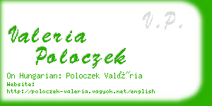 valeria poloczek business card